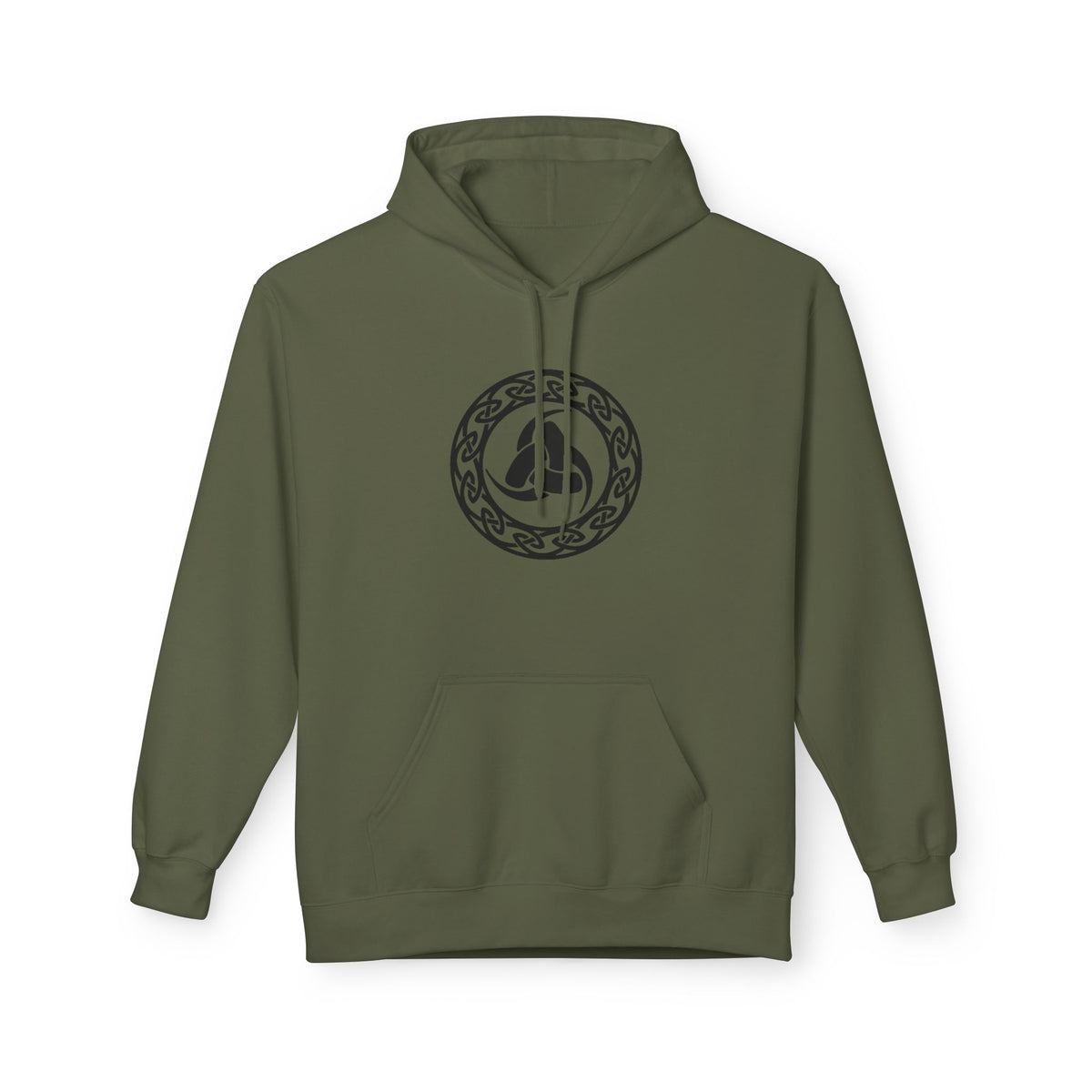 Viking Helm Knot Hoodie — Norse Valknut Symbol -The Triple Horn of Odin – The Horn Triskelion