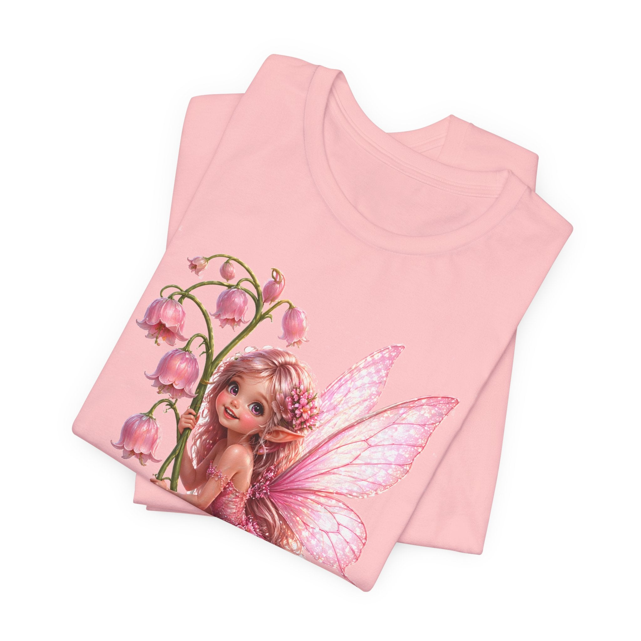 Pink Lily Fairy T-Shirt — Cute Floral Fairytee for Kids & Adults
