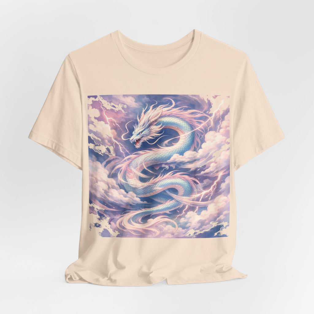 Pastel Sky Dragon T-Shirt — Ethereal Dragon Graphic Tee