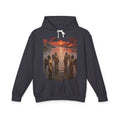 Revelation 9 reveals four fallen angels bound in the Euphrates River  Crew Hooded Sweatshirt