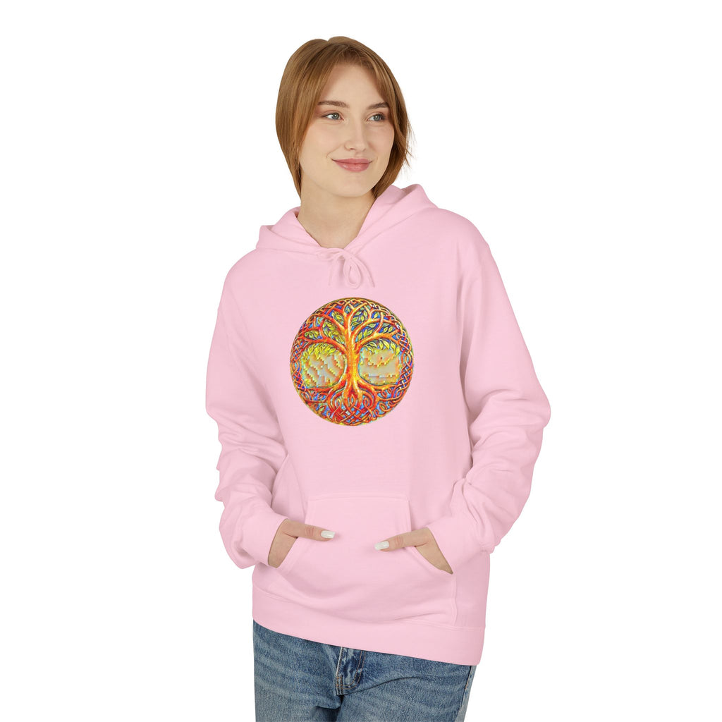 Yggdrasil, the Tree of Life, Cotton Hoodie — Tropical Vibes Graphic Hoodie