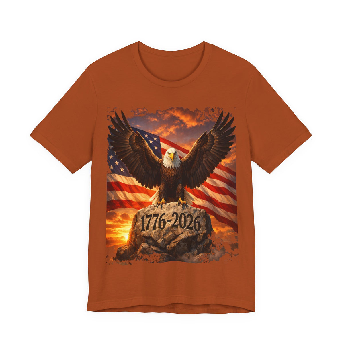 1776–2026 Eagle & American Flag T‑Shirt — Patriotic Independence Day Tee