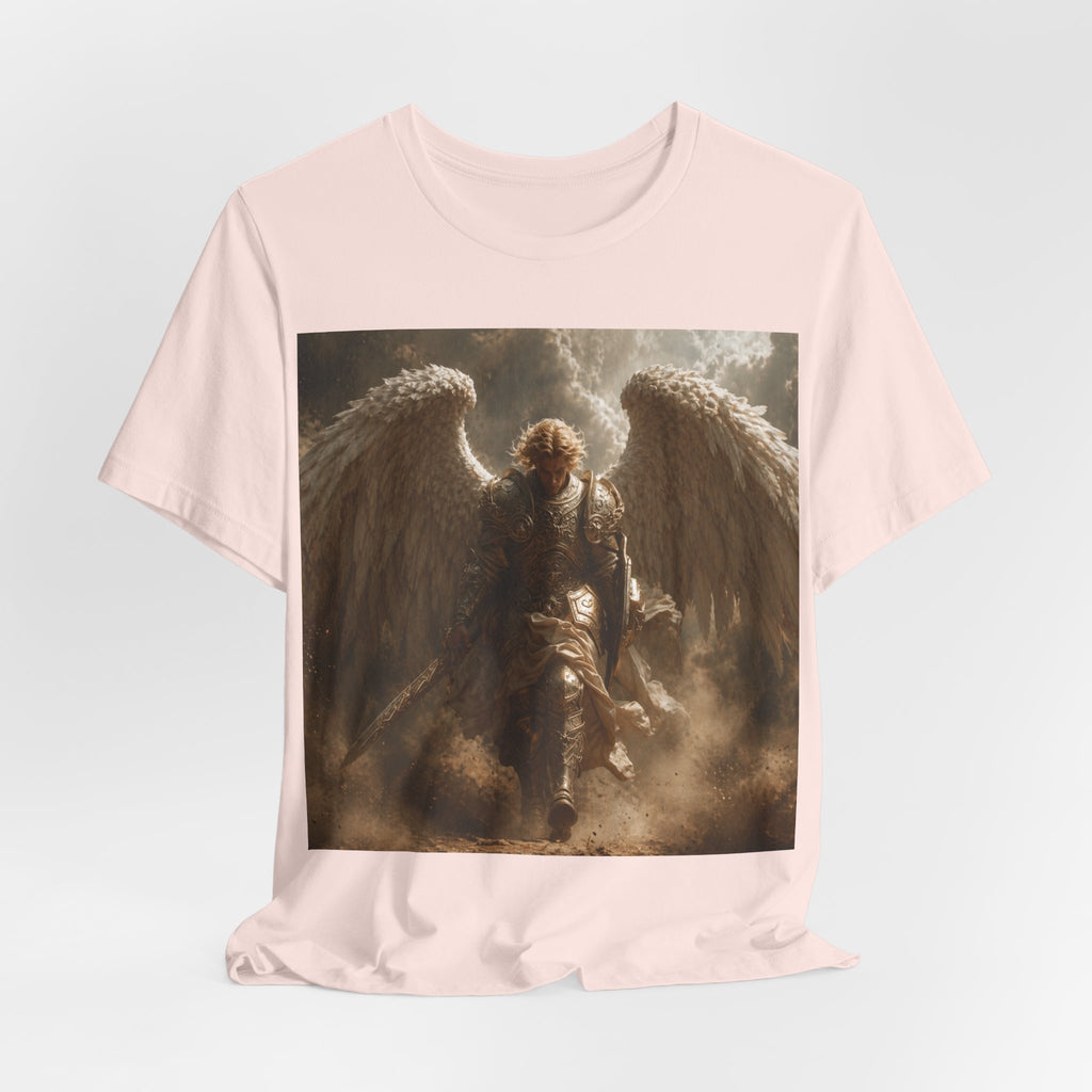 Angel Warrior T‑Shirt — Dramatic Winged Guardian Graphic Tee