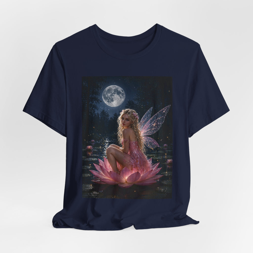 Moonlit Fairy T‑Shirt — Ethereal Lotus Fairy Graphic Tee