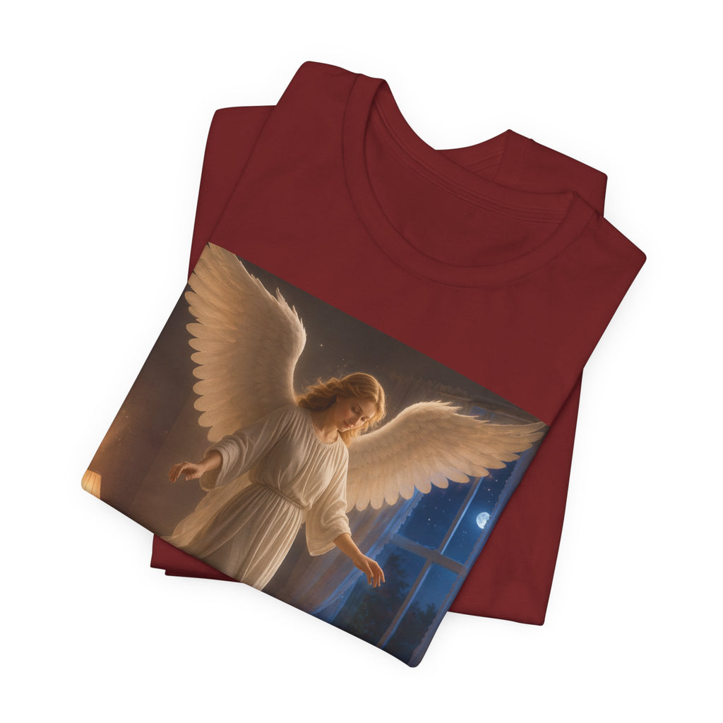 Guardian Angel T‑Shirt — Peaceful Night Prayer Tee for Kids & Parents