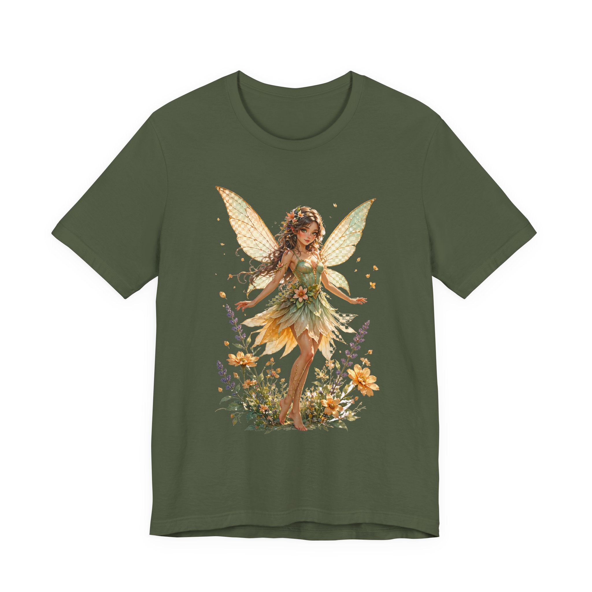 Fairy Garden T-Shirt — Vintage Floral Fairy Illustration Tee