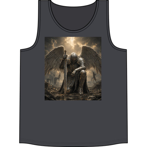Angel Knight Tank Top — Gothic Fallen Angel Graphic Concert Tank