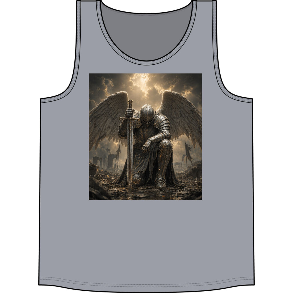 Angel Knight Tank Top — Gothic Fallen Angel Graphic Concert Tank