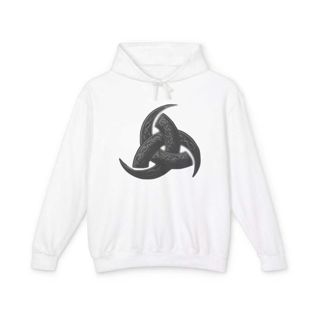 The Triple Horn of Odin is Viking Triskelion Hoodie — Norse Knot Symbol Lightweight Hooded Sweatshirt