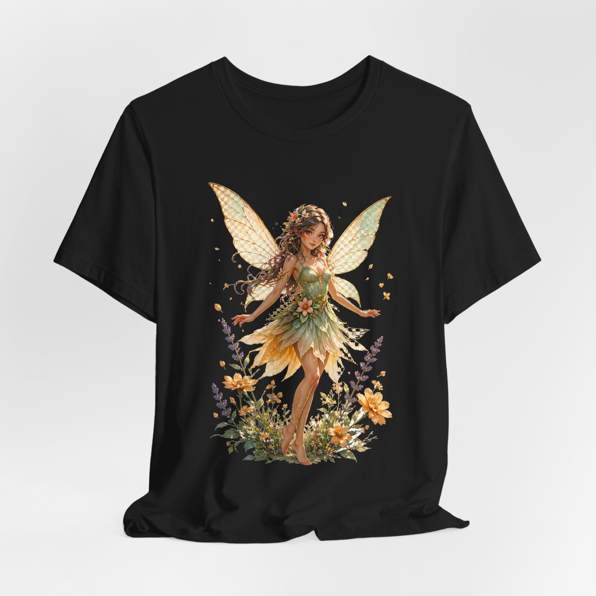 Fairy Garden T-Shirt — Vintage Floral Fairy Illustration Tee