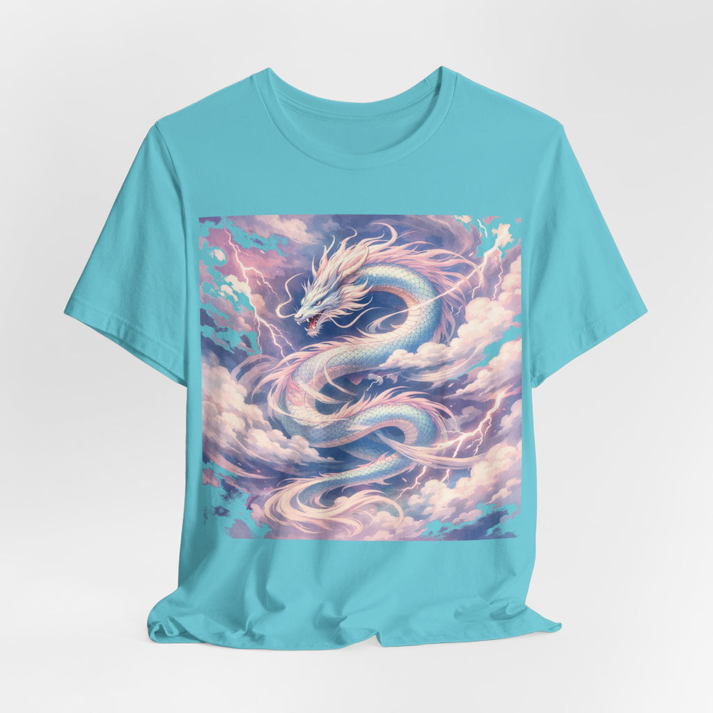 Pastel Sky Dragon T-Shirt — Ethereal Dragon Graphic Tee