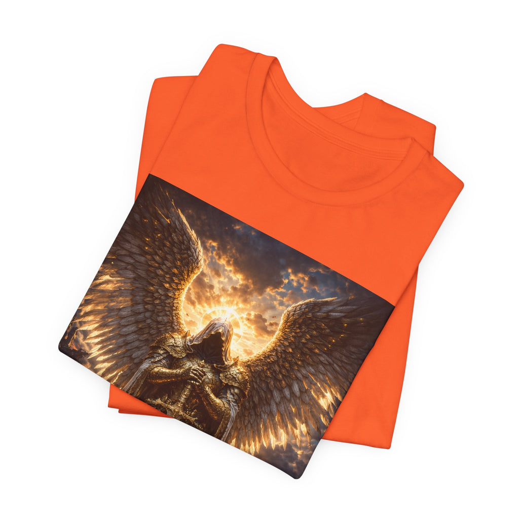 Angel Guardian T-Shirt — Golden Warrior Wings Graphic Tee