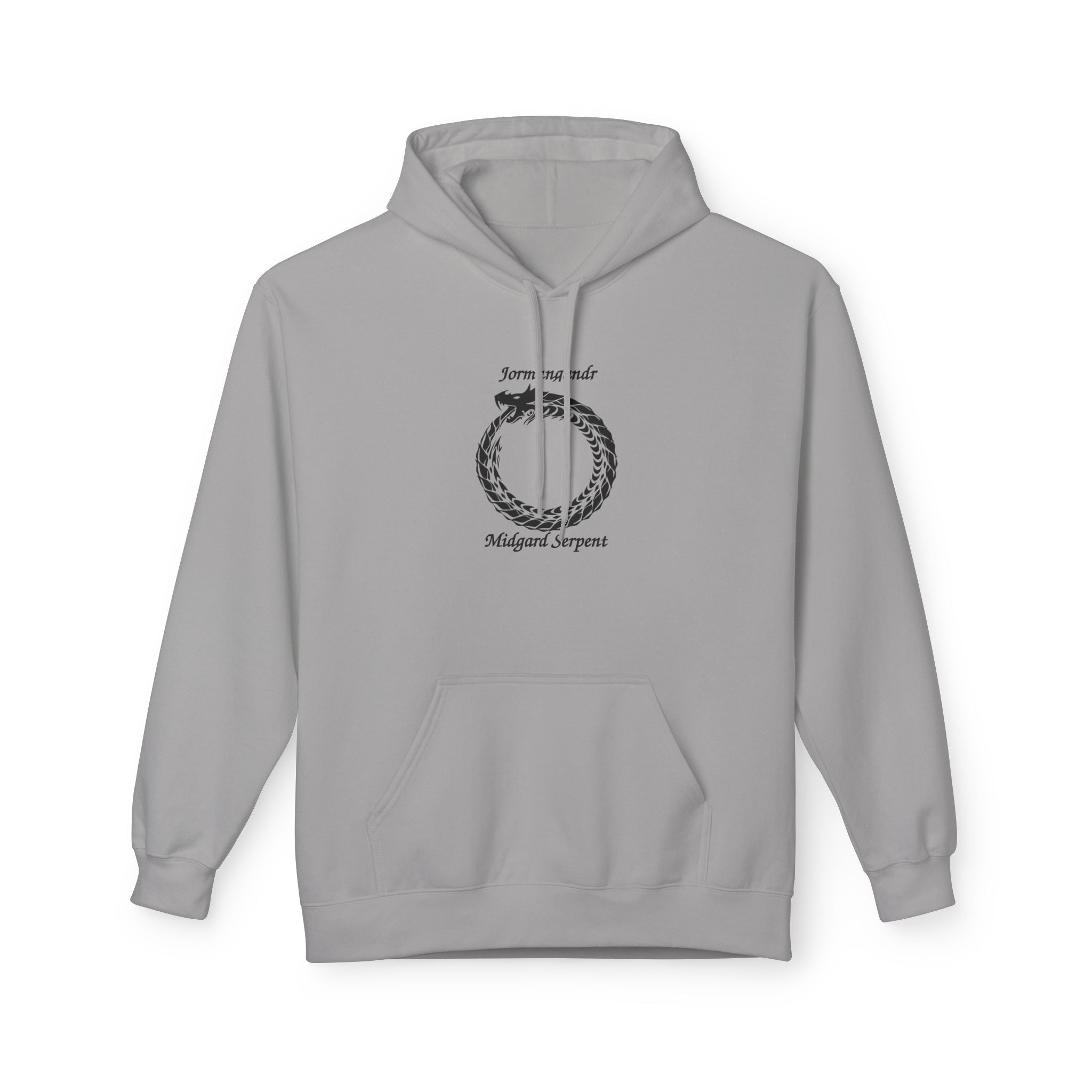 Jörmungandr Ouroboros Serpens Hoodie — 'Return to Self' Circular Snake Graphic