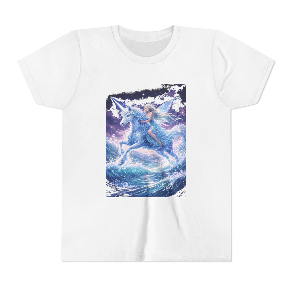 Youth Tee — Magical Unicorn Rider Fantasy Shirt