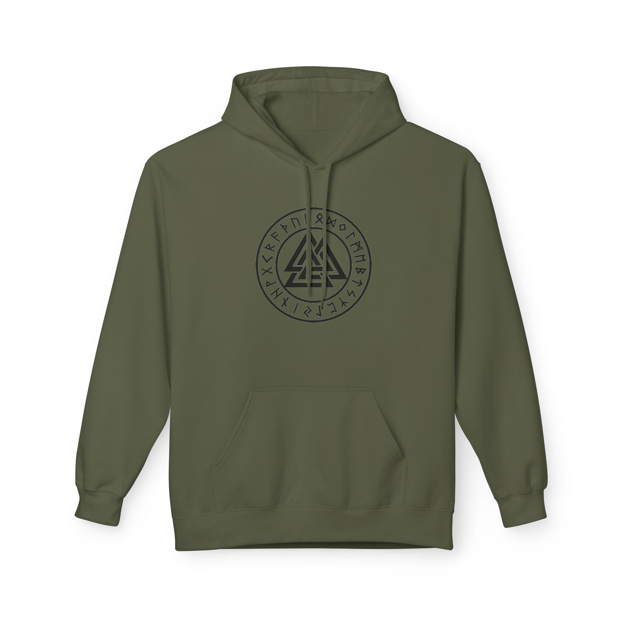 Valknut Rune Hoodie — Norse Viking Symbol for the slain warrior