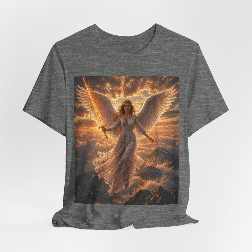 Angel Warrior Tee — Radiant Guardian Wings Graphic T-Shirt
