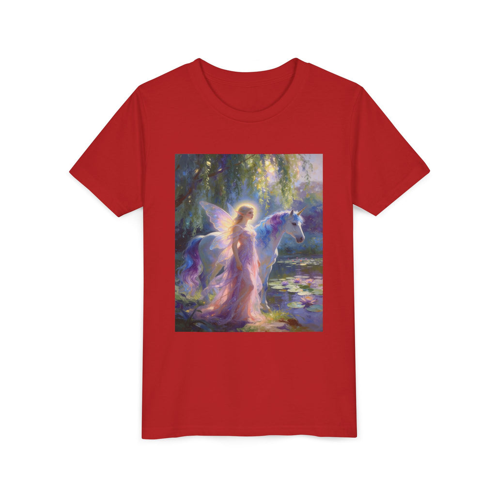 Youth Tee — Enchanted Fairy and Unicorn Graphic Tee