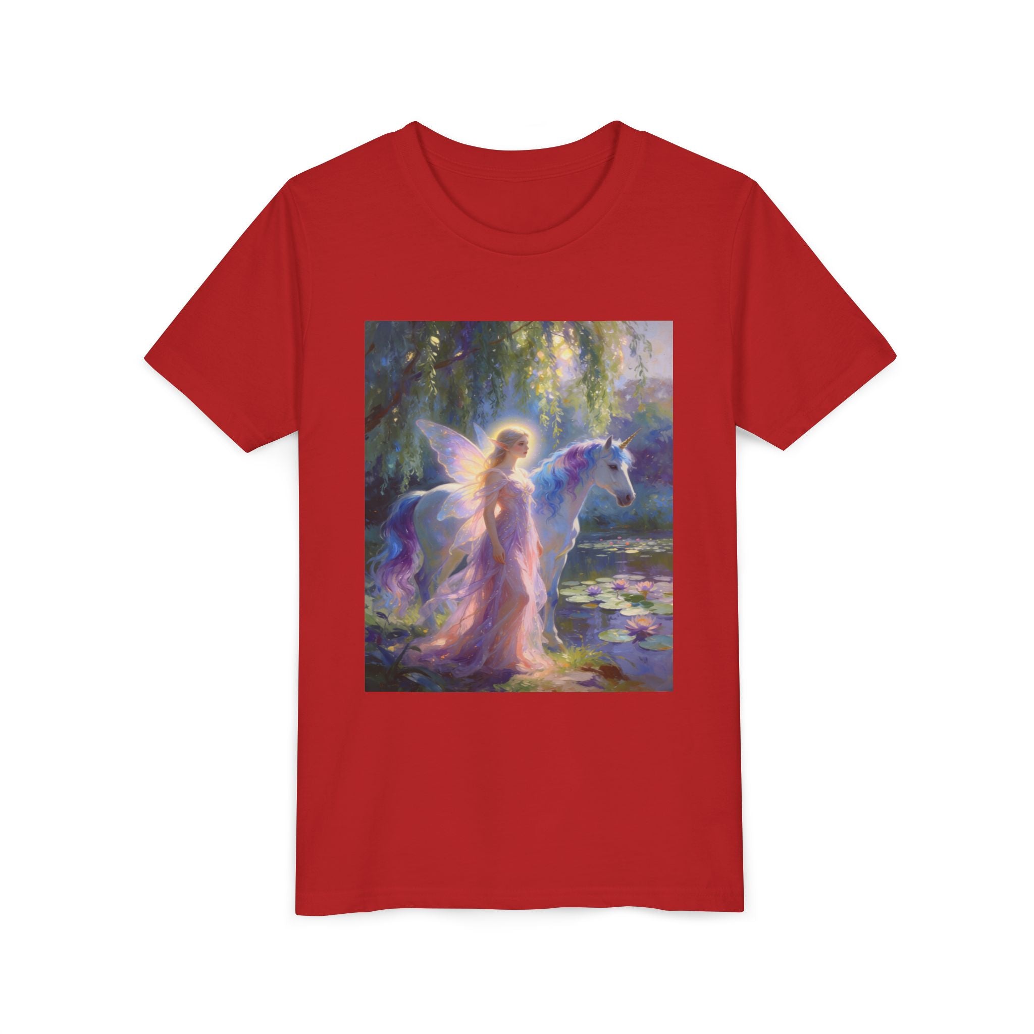 Youth Tee — Enchanted Fairy and Unicorn Graphic Tee