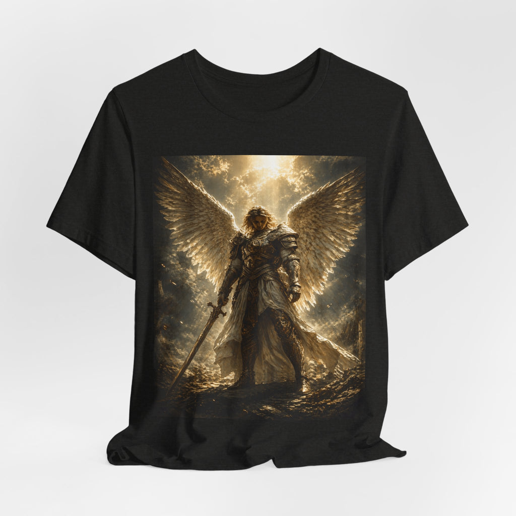 Angel Warrior Graphic Tee — Celestial Armor Archangel T-Shirt