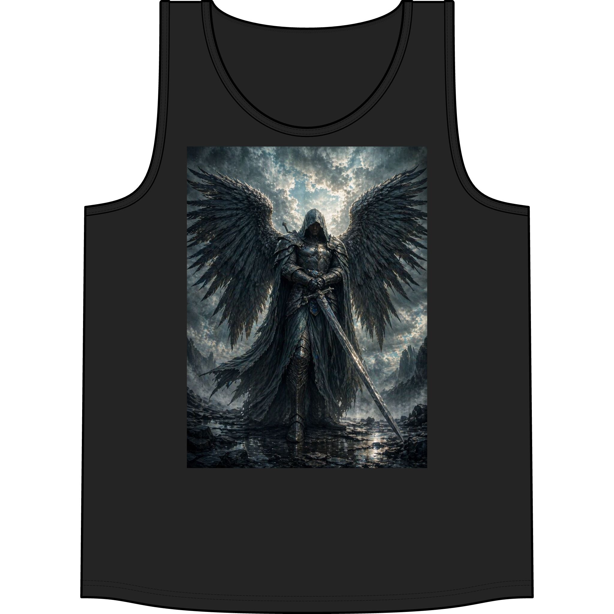 Dark Angel Warrior Tank Top — Gothic Fantasy Tank