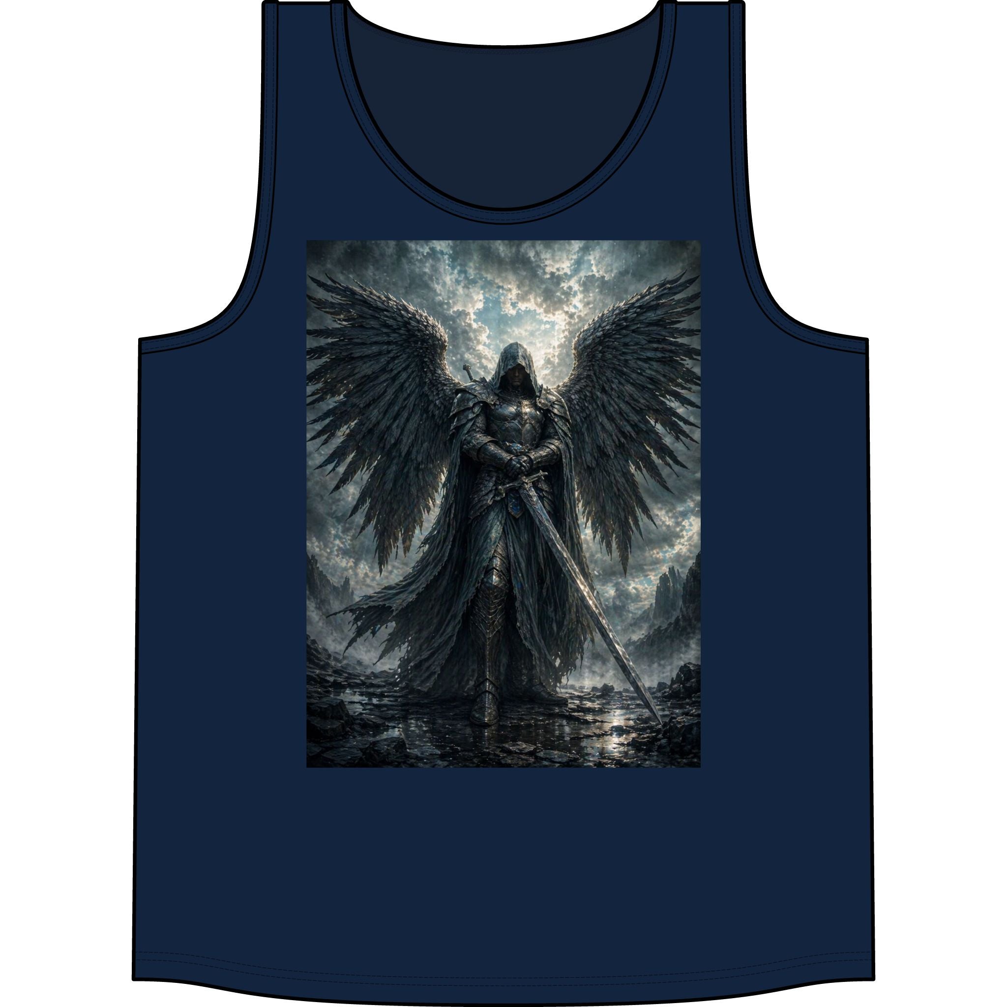 Dark Angel Warrior Tank Top — Gothic Fantasy Tank