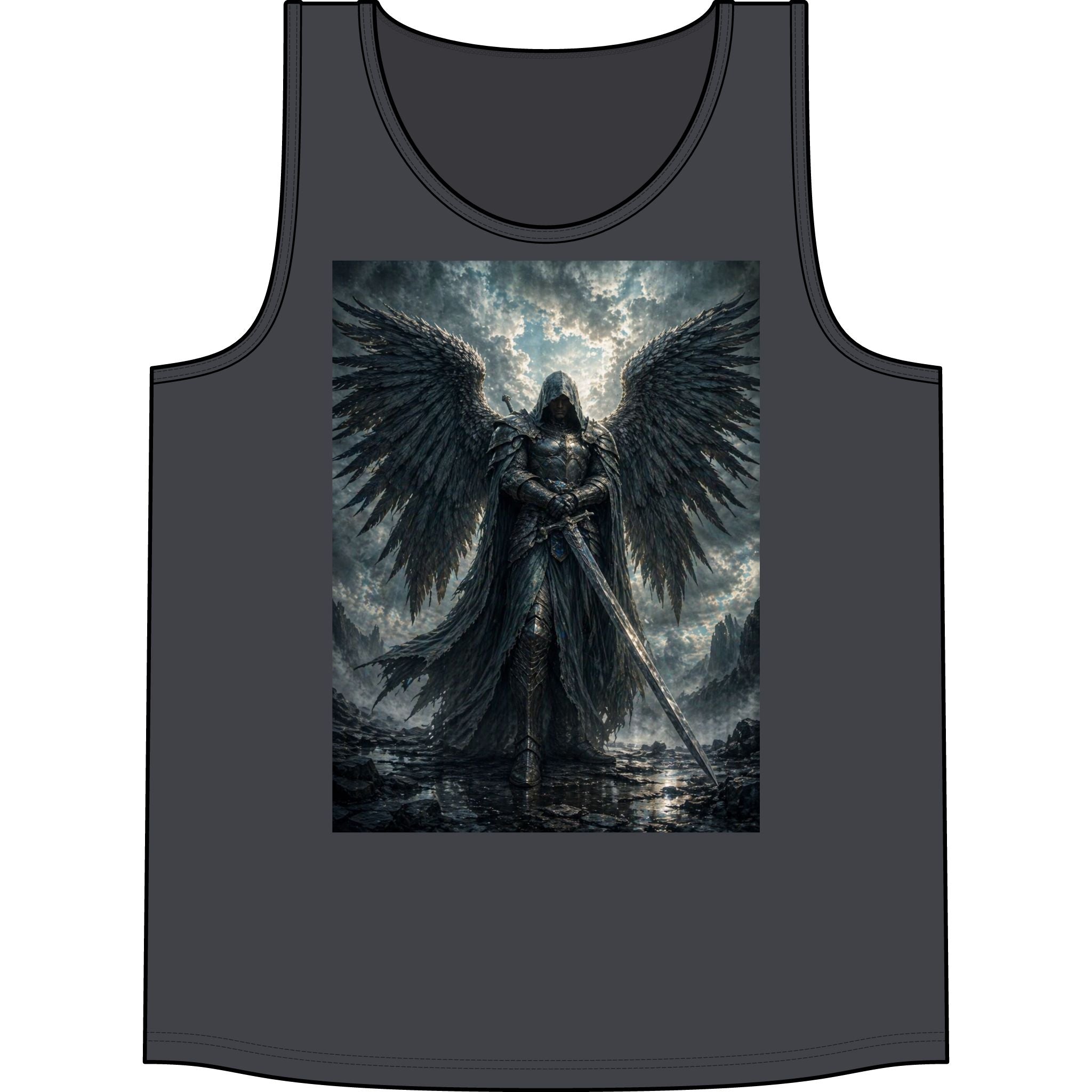 Dark Angel Warrior Tank Top — Gothic Fantasy Tank