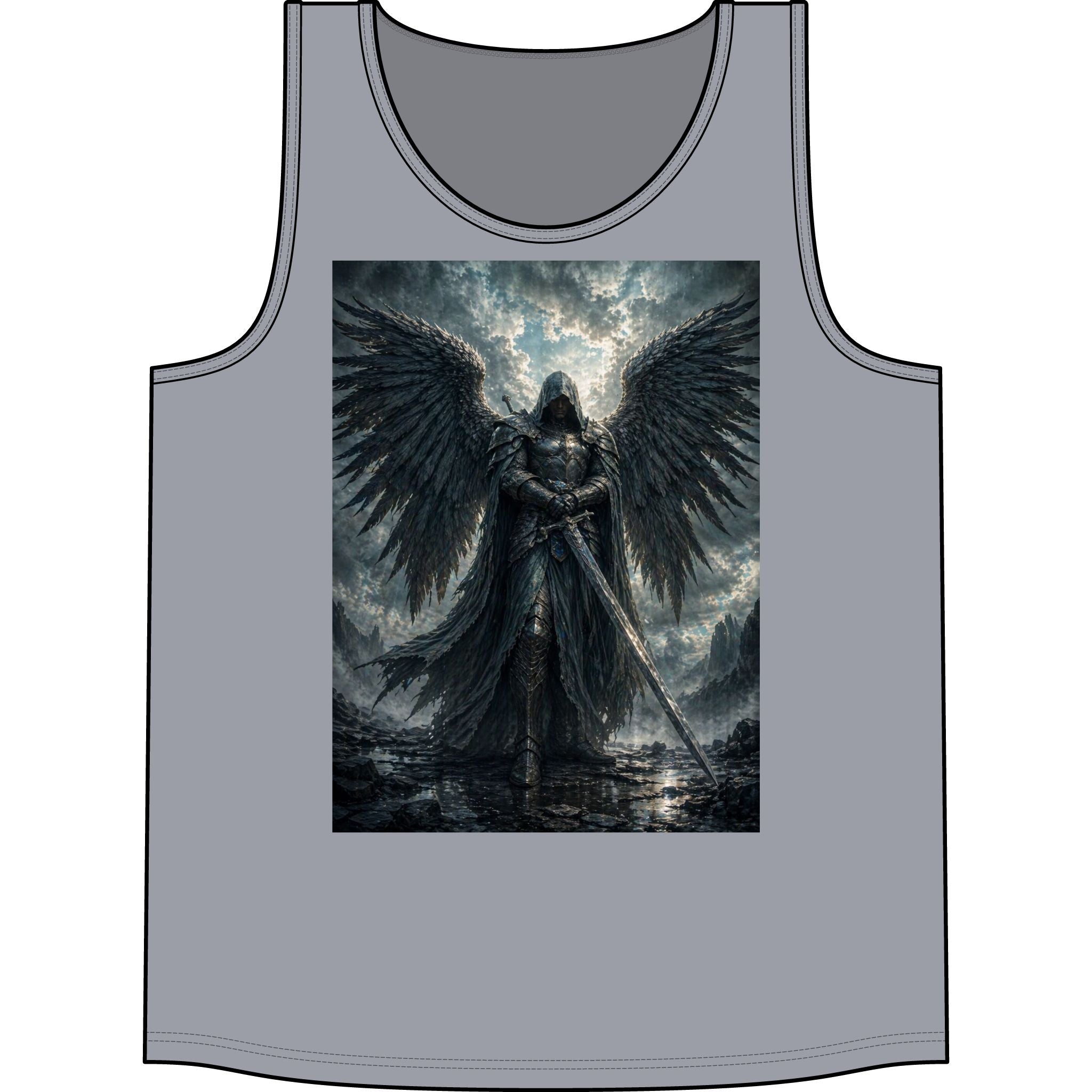 Dark Angel Warrior Tank Top — Gothic Fantasy Tank
