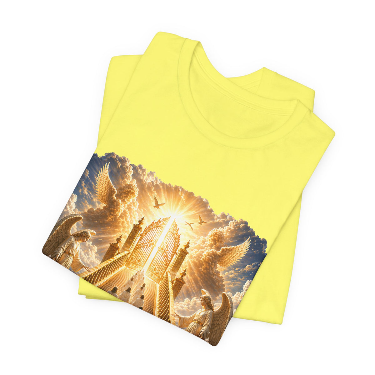 Christian Heaven Stairway T‑Shirt — "Only a Few May Enter" Religious Graphic Tee