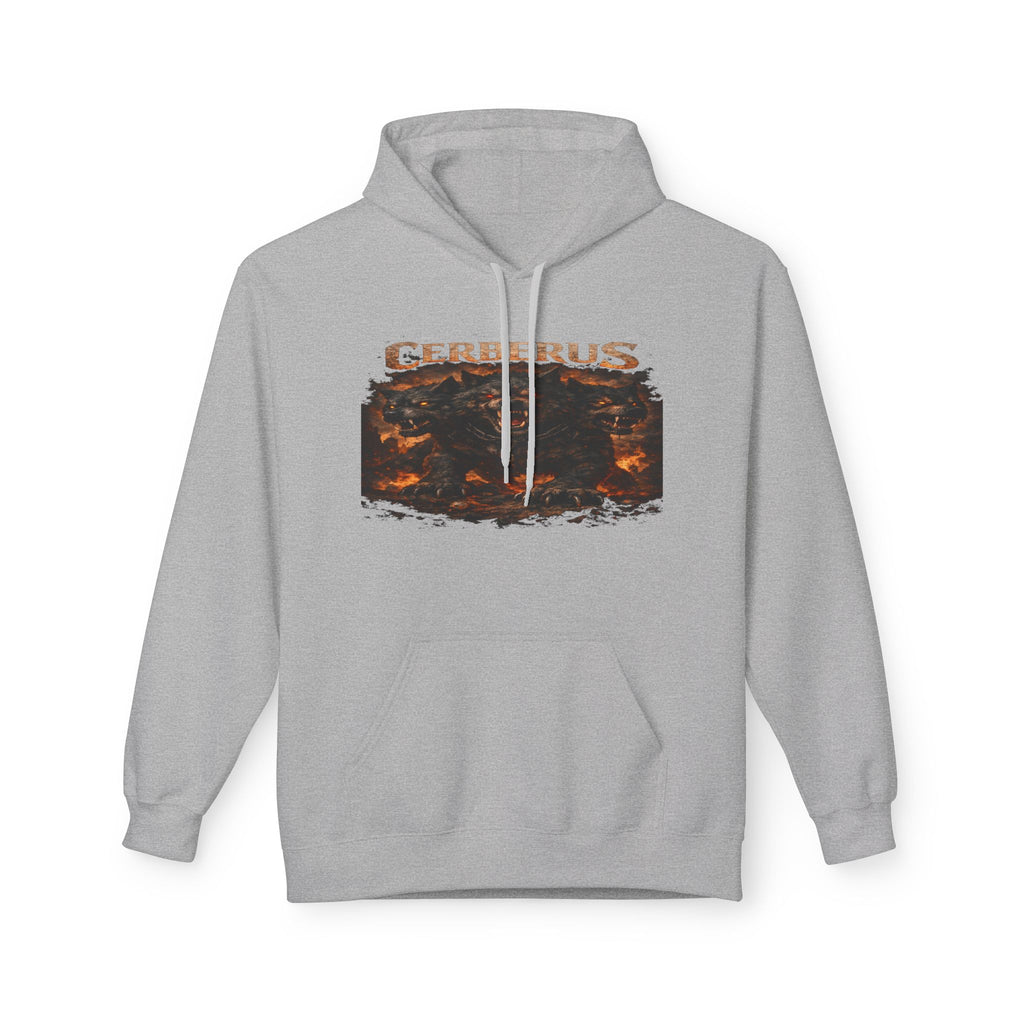 Gerberus Mythic Dog Hoodie — Fiery Cerberus Graphic Sweatshirt