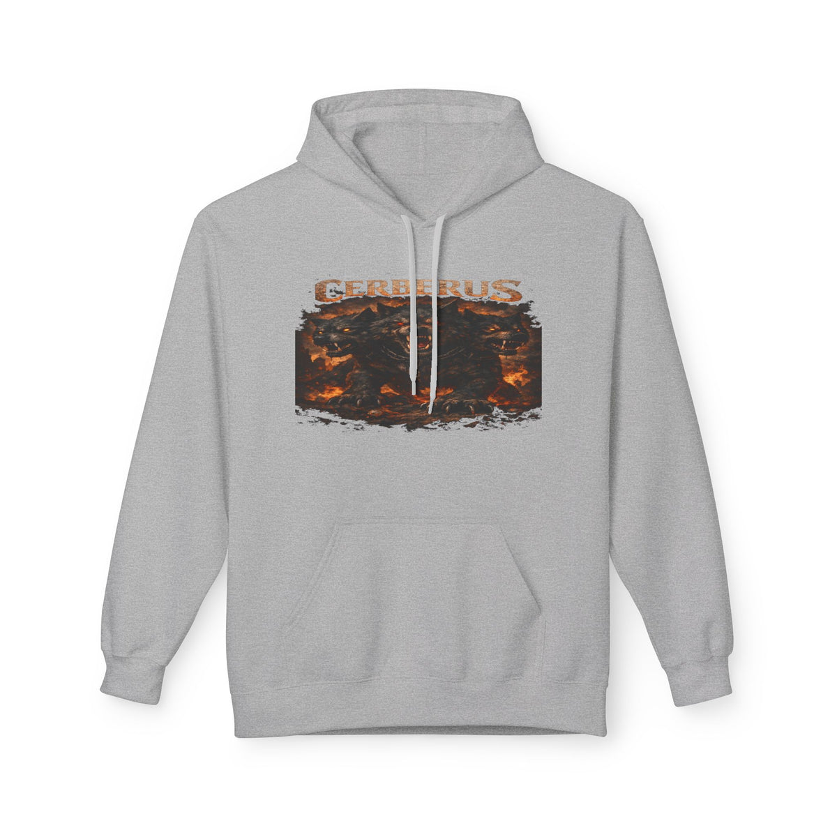 Gerberus Mythic Dog Hoodie — Fiery Cerberus Graphic Sweatshirt