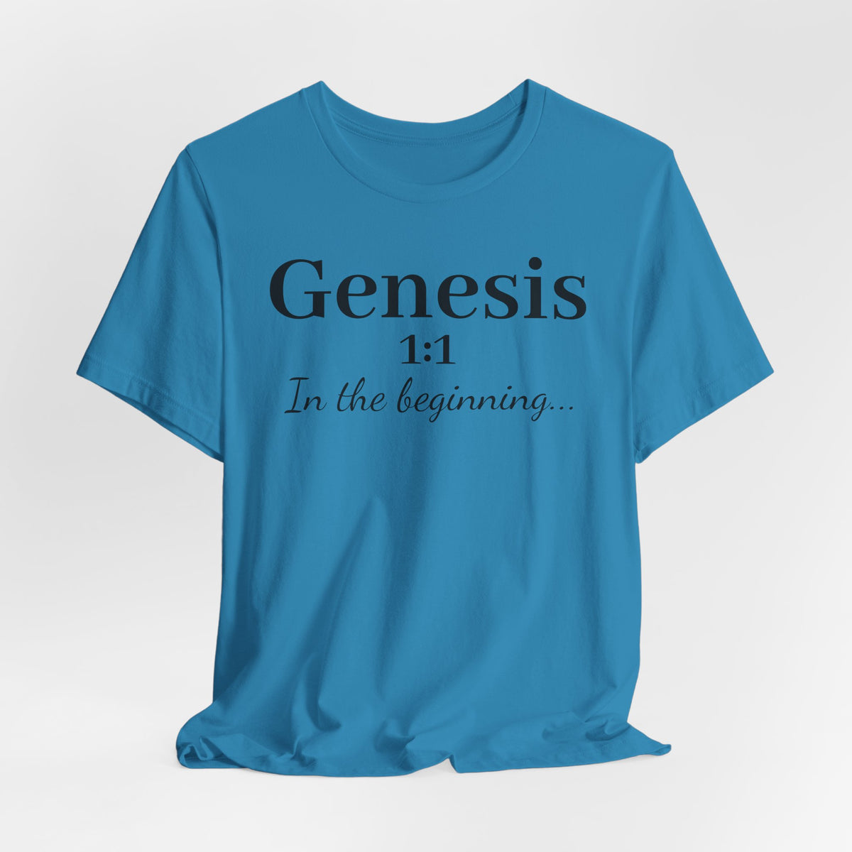 Genesis 1:1 "In the beginning" Christian Tee
