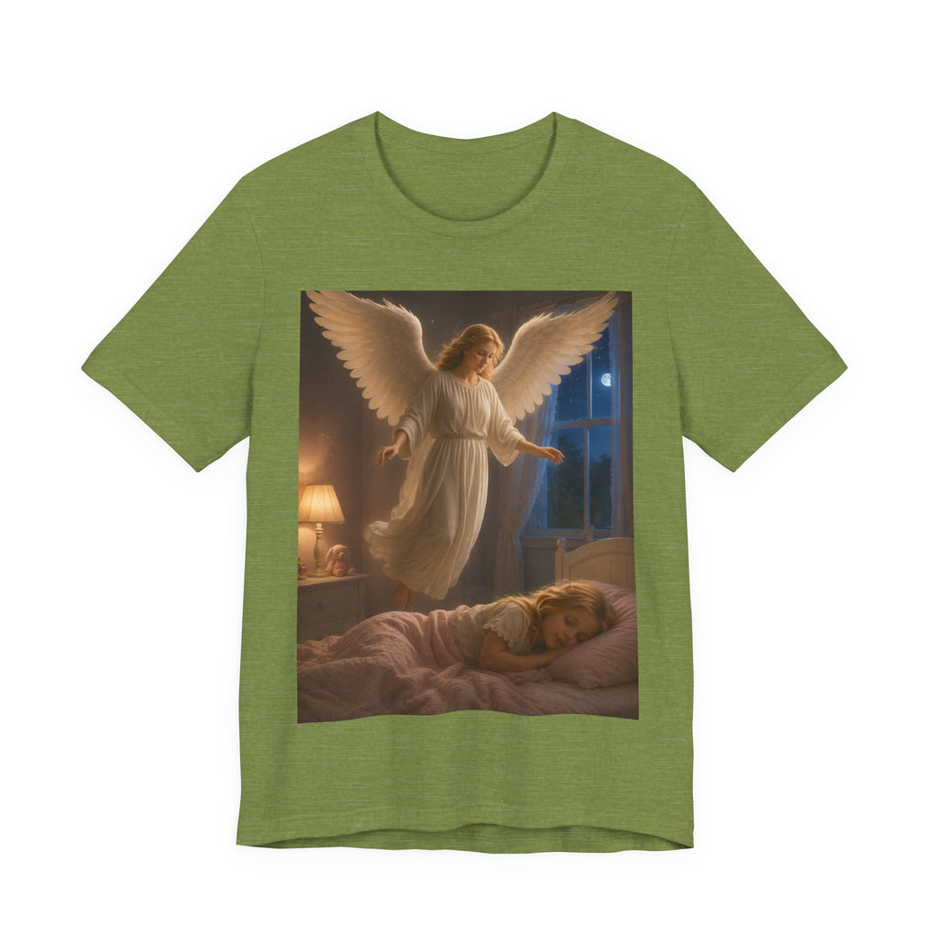 Guardian Angel T‑Shirt — Peaceful Night Prayer Tee for Kids & Parents
