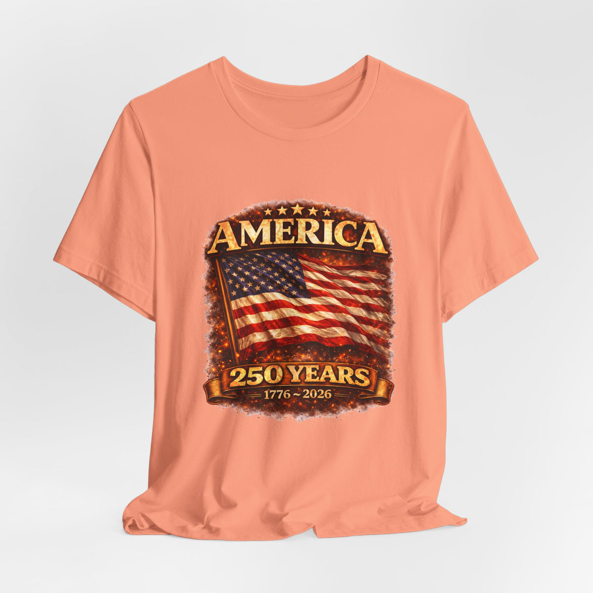 America 250 Years Flag T-Shirt – 1776–2026 Bicentennial Celebration Tee