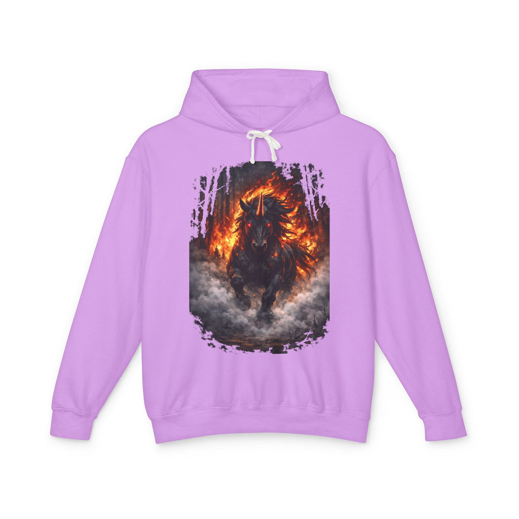 Fiery Horse Hoodie — Flaming Stallion Graphic Sweatshirt