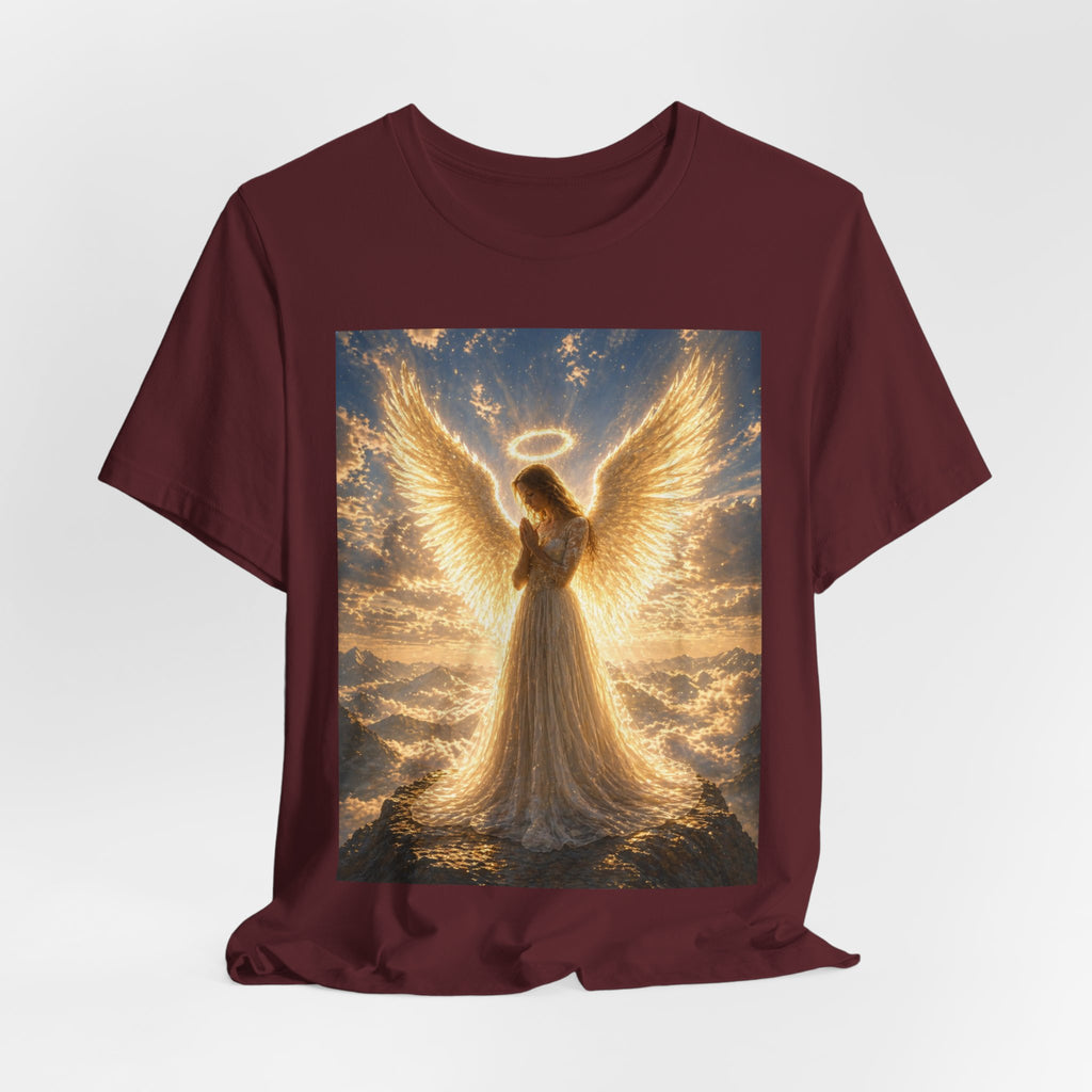 Angle praying Unisex Jersey Short Sleeve Tee