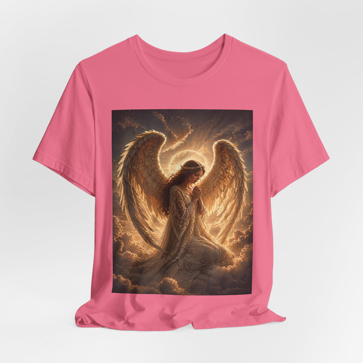Angel Wings T-Shirt — Golden Seraph Prayer Tee