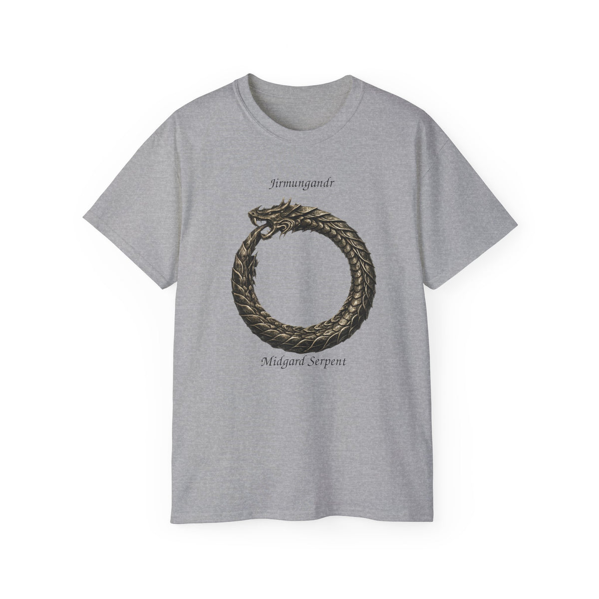 Jörmungandr, also known as the Midgard Serpent Cotton Tee — Midgard Serpent Mythology T-Shirt