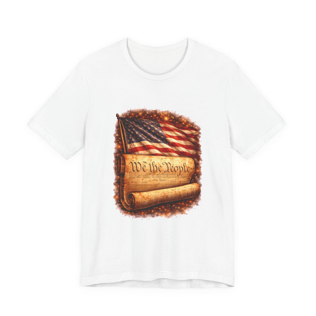 Patriotic 'We the People' T-Shirt — American Flag & Constitution Tee