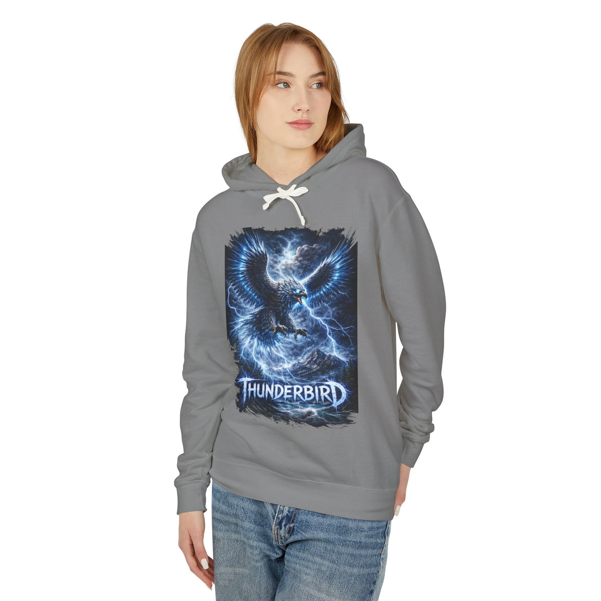 Thunderbird Lightning Hoodie — Electric Eagle Graphic Sweatshirt