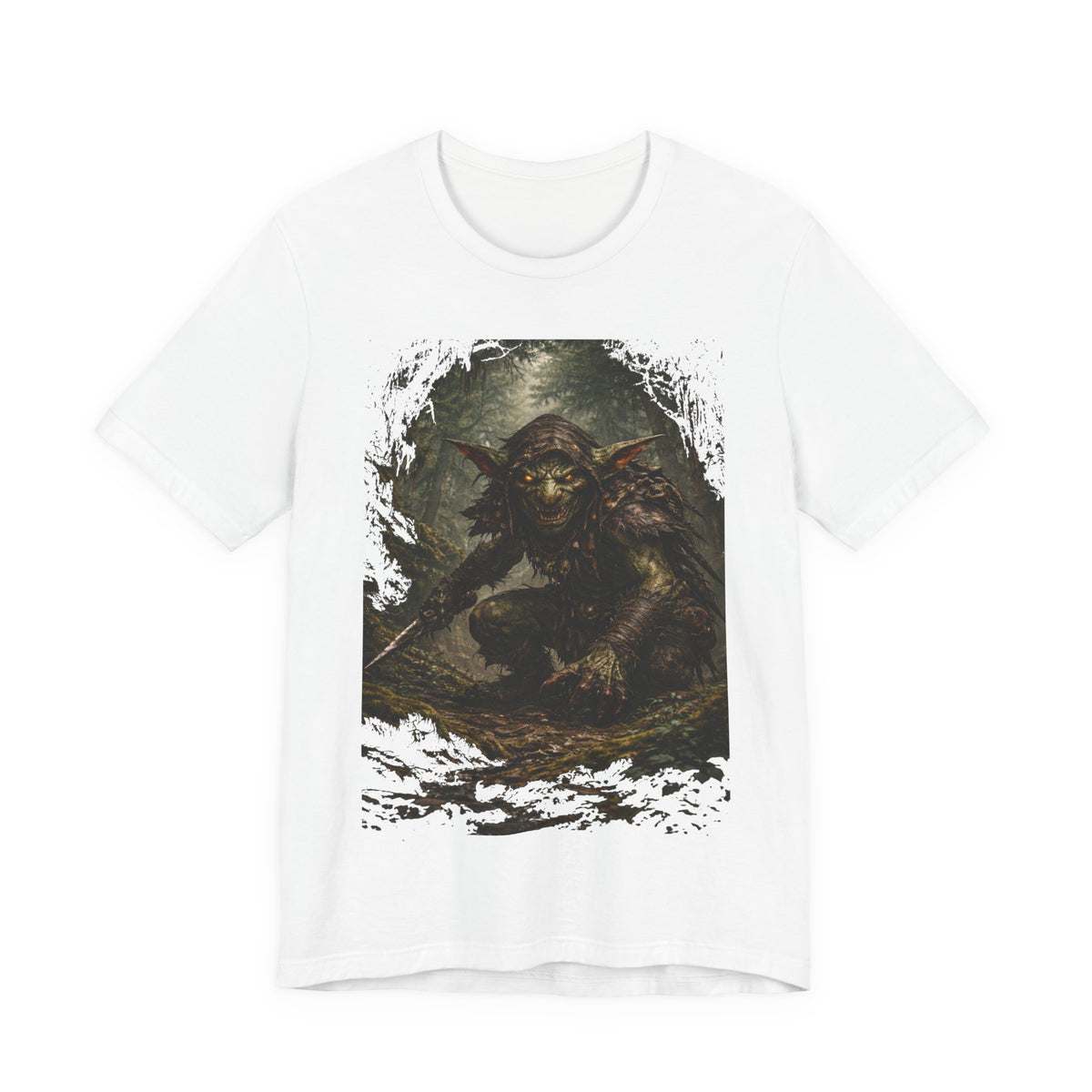 Goblin Warrior Graphic Tee — Dark Fantasy Monster T‑Shirt
