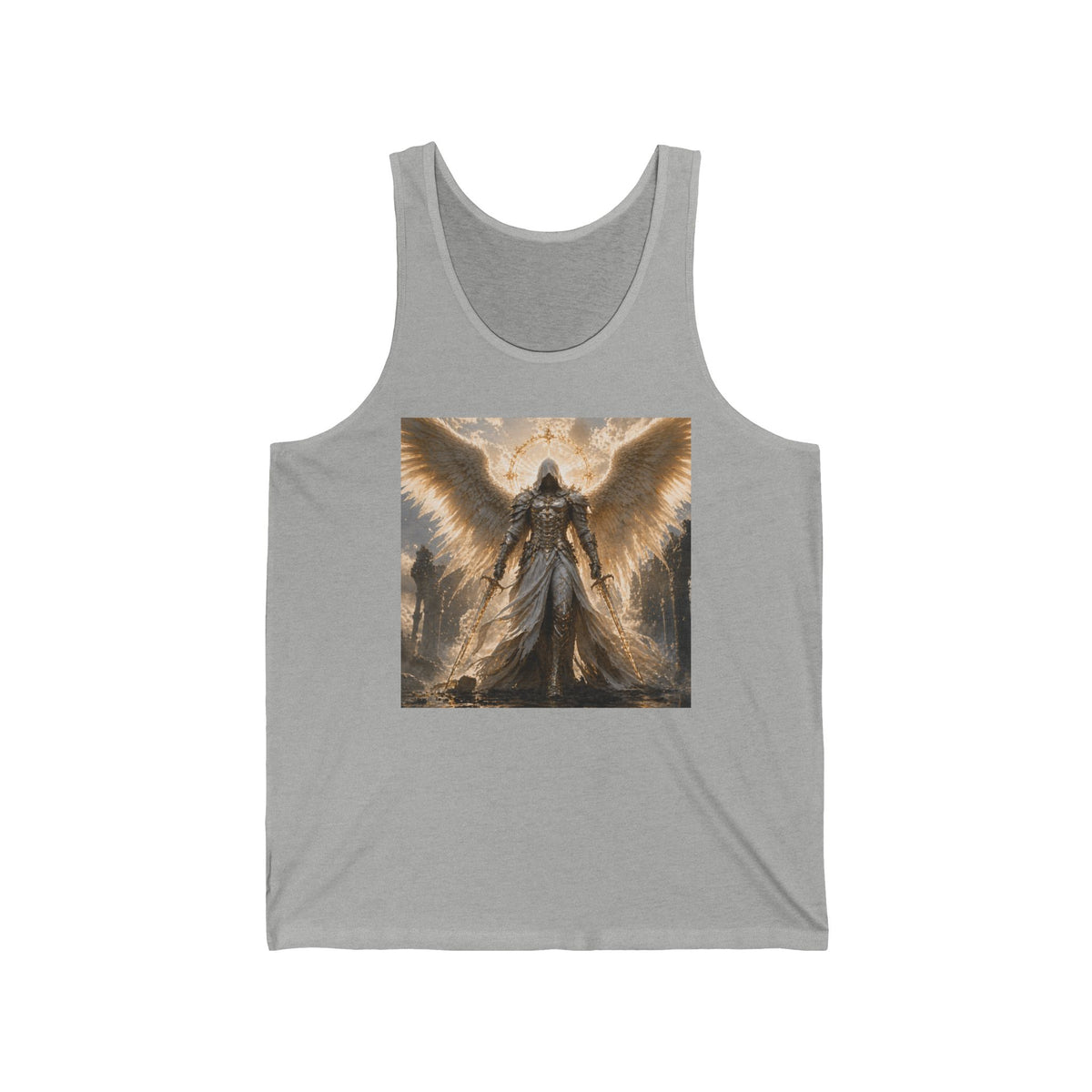 Angel Warrior Tank Top — Mythic Winged Guardian Graphic Tank