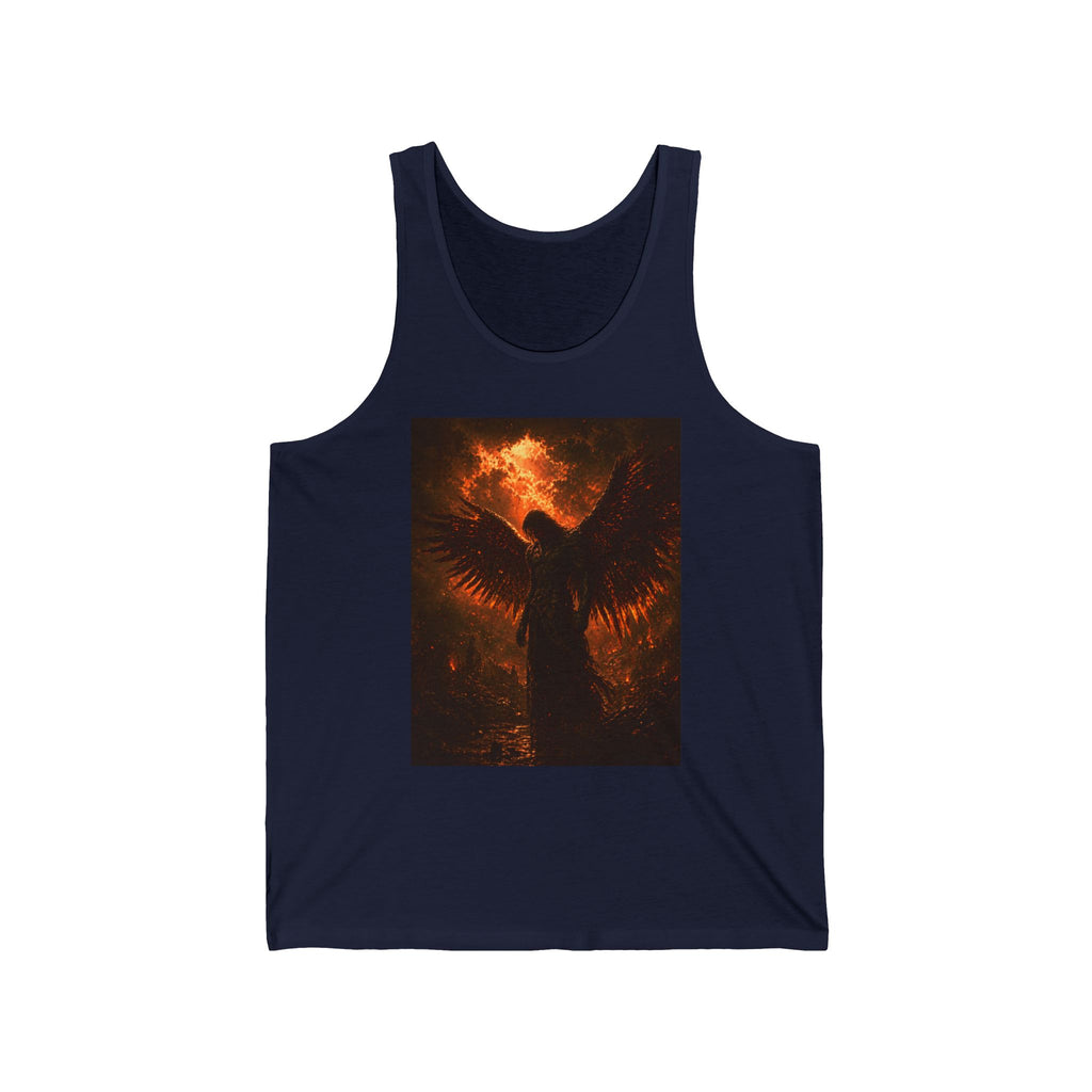 Phoenix Angel Tank Top — Fiery Winged Guardian Graphic Tank