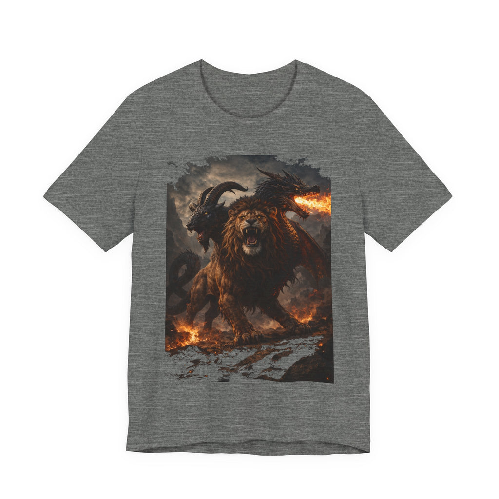 Chimera is one of the most fascinating creatures-Hellfire Beast Graphic T-Shirt