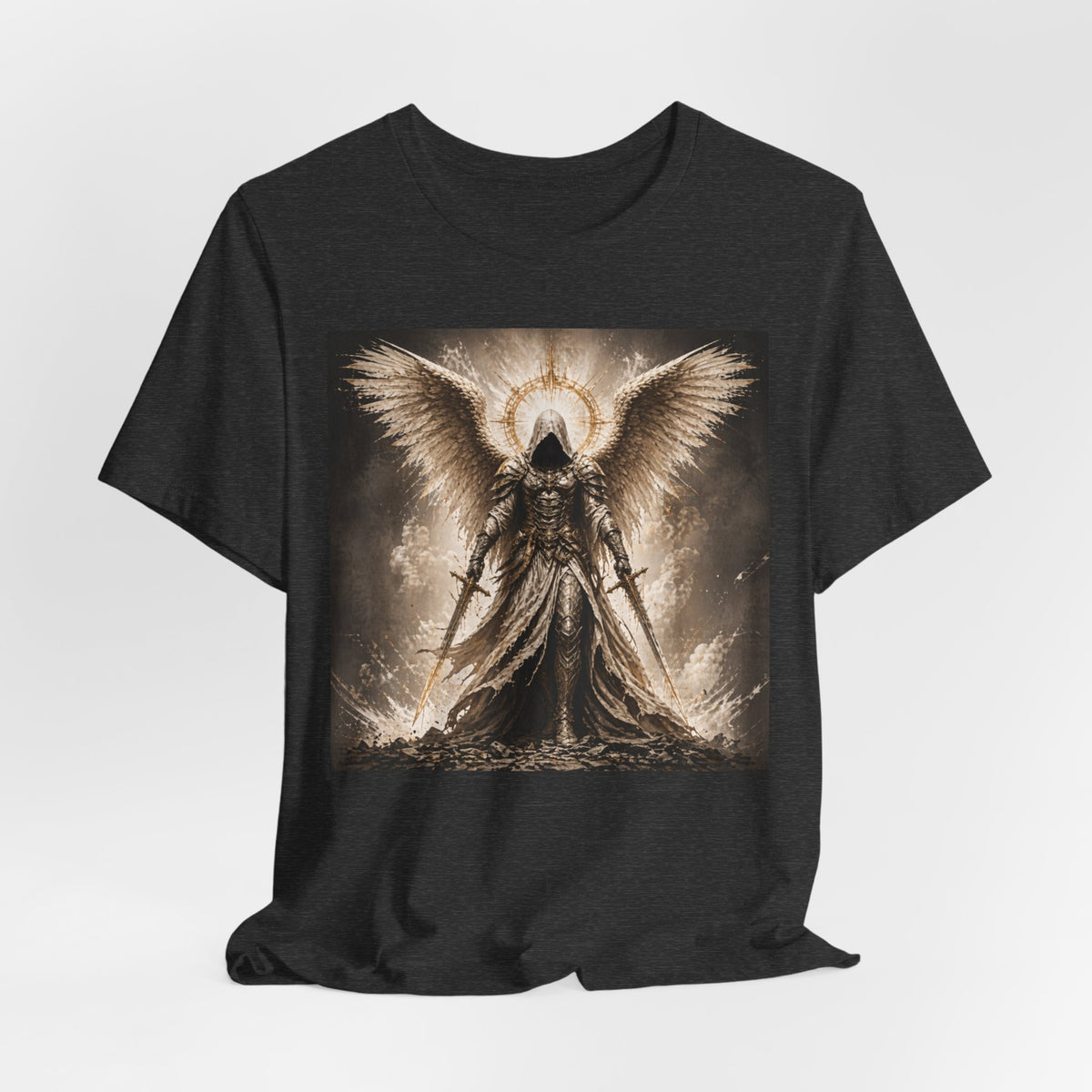 Angel Warrior T-Shirt — Gothic Archangel Graphic Tee