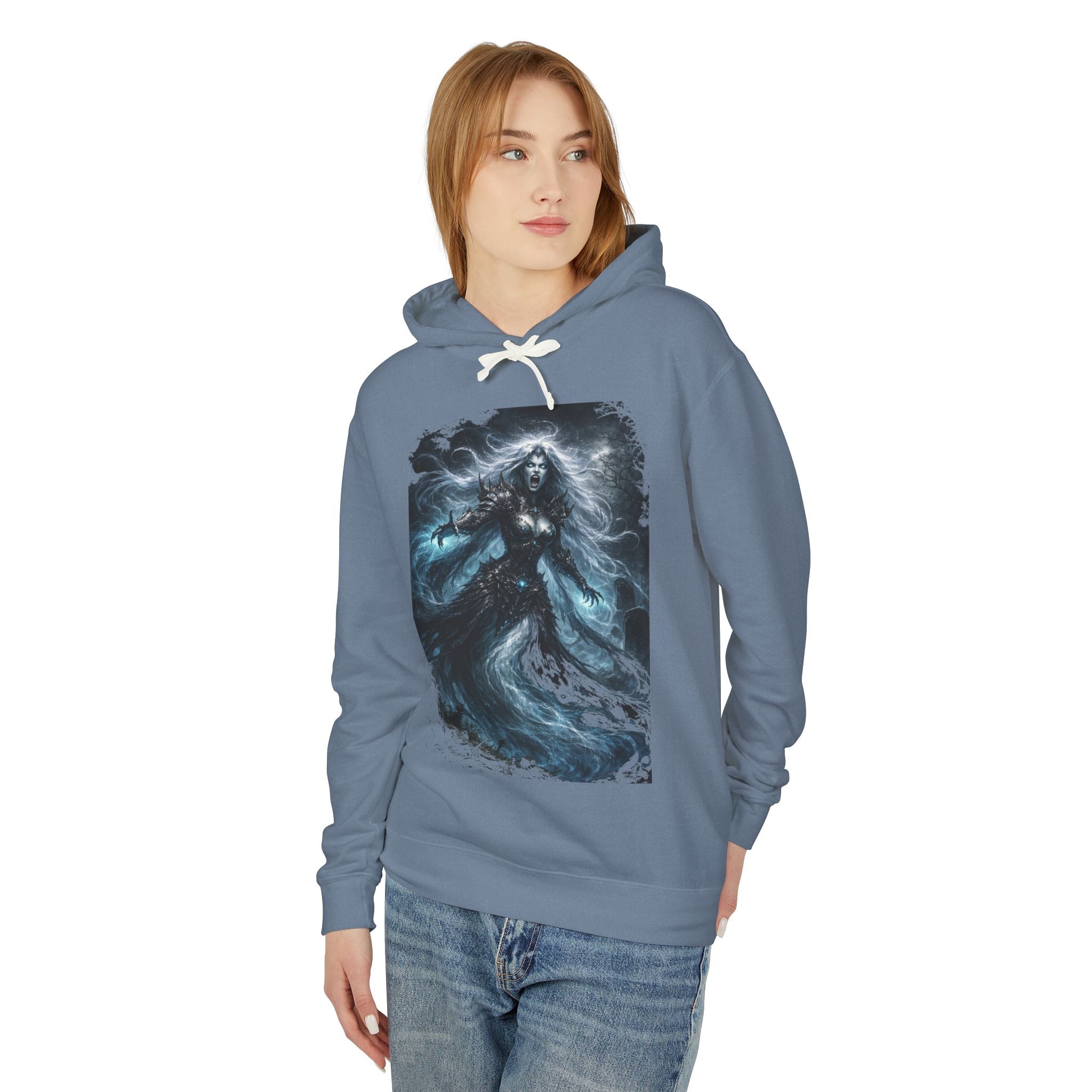 Gorgon  Hoodie — Mystic Sea Witch Graphic Hooded Sweatshirt