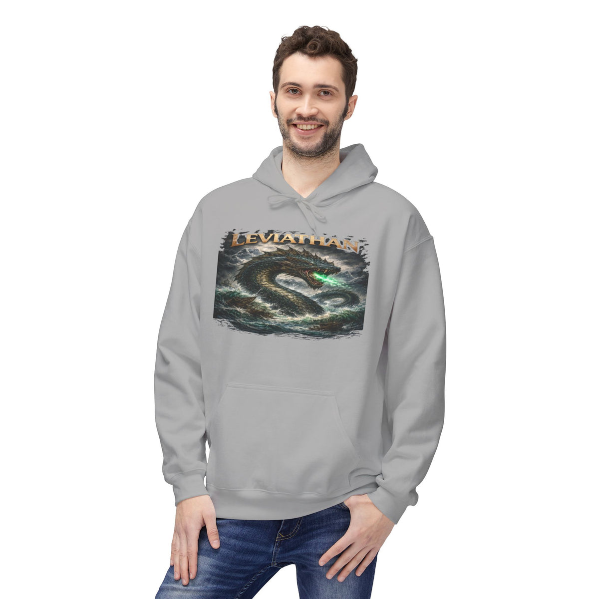 Leviarhan Hoodie — Coastal Wave Graphic Pullover