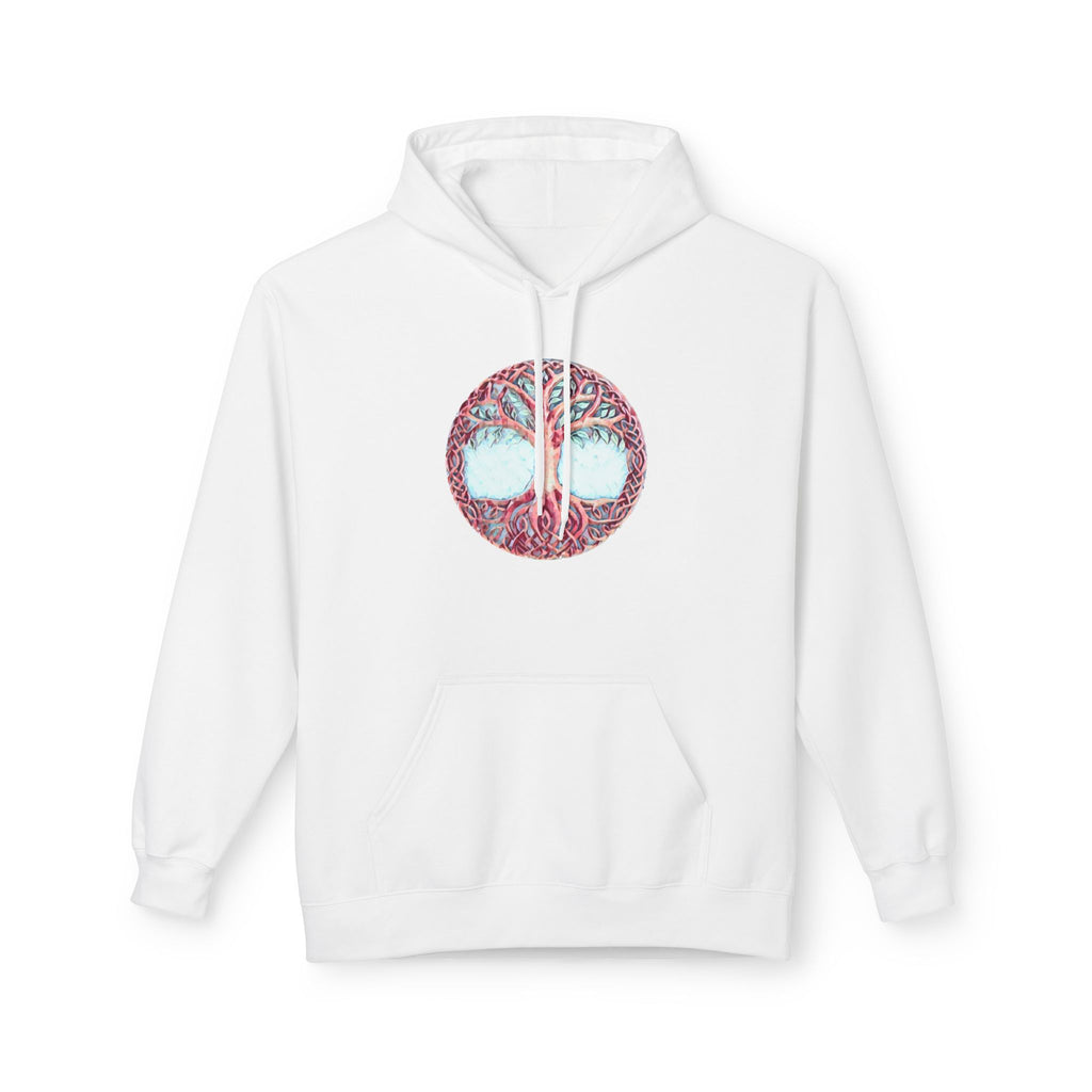 Yggdrasil Tree of Life Cotton Hoodie — Spiritual Nature Graphic Hoodie