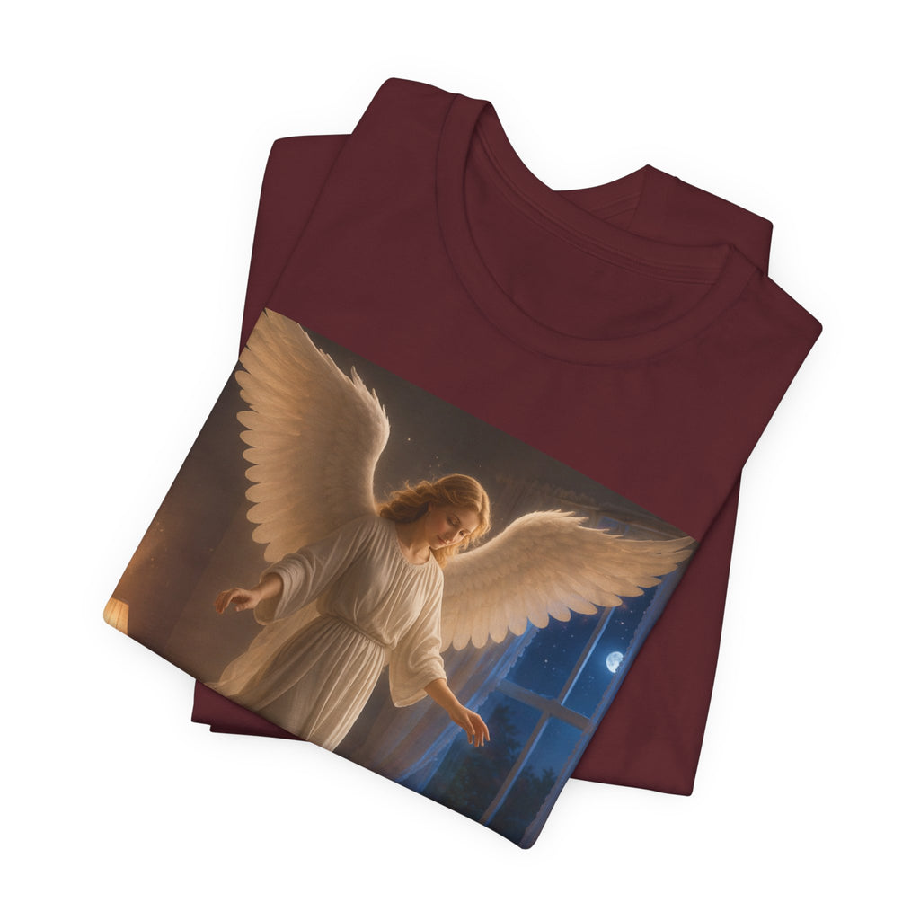 Guardian Angel T‑Shirt — Peaceful Night Prayer Tee for Kids & Parents