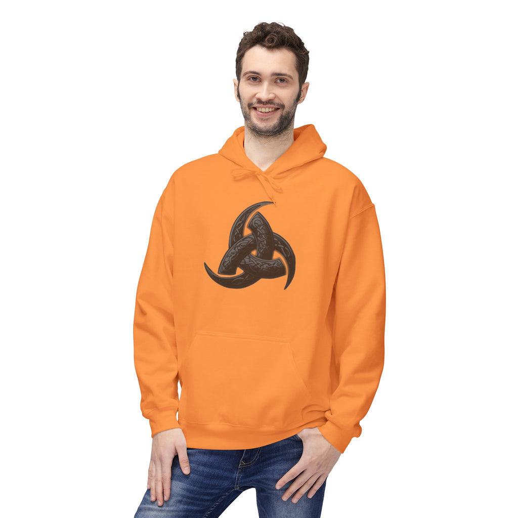 The Triple Horn of Odin is a Viking symbol  Fleece Hoodie