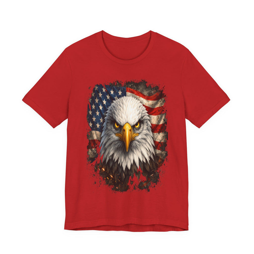 American Bald Eagle T‑Shirt — Patriotic Flag Graphic Tee